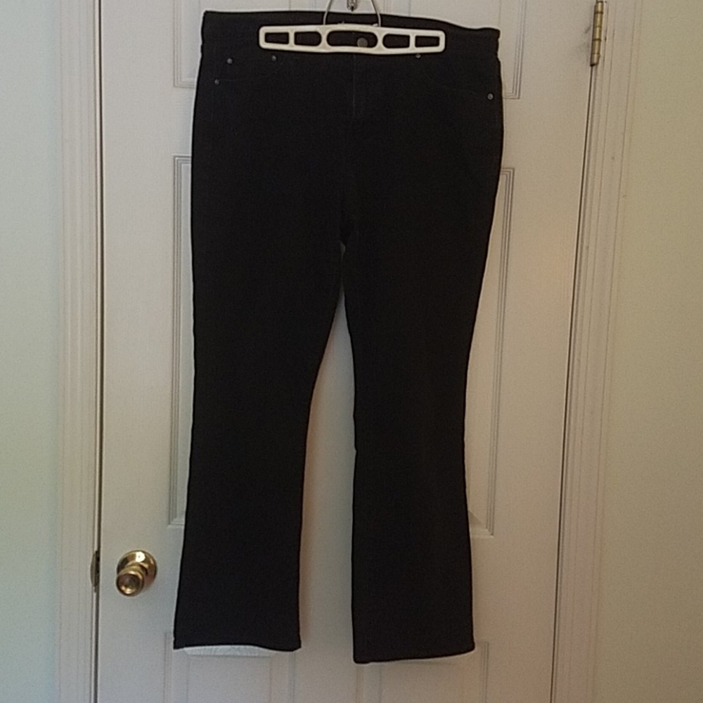 Levi Strauss Black Denim Jeans 14 S W32 L30
